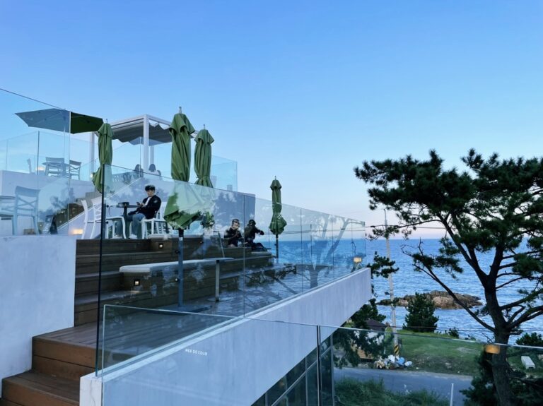 Oceanfront cafés in Busan